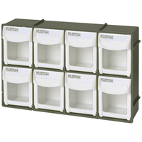 Heavy-Duty Tilt Bin, 11-3/4" W x 2-3/4" D x 7-7/8" H, 8 Drawers Fastek