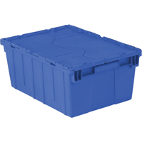 Flipak<sup>®</sup> Polyethylene Plastic (PE) Distribution Containers, 21.9" x 15.2" x 9.3", Blue CF557 | Fastek