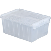 Flipak<sup>®</sup> Polypropylene Plastic (PP) Distribution Containers, 21.8" x 15.2" x 9.3", Clear CF558 | Fastek