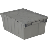 Flipak<sup>®</sup> Polyethylene Plastic (PE) Distribution Containers, 21.9" x 15.2" x 9.3", Grey CF559 | Fastek