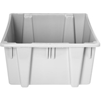 Stack & Nest Palletote Box, 13" x 15.5" x 19.5", Grey Fastek
