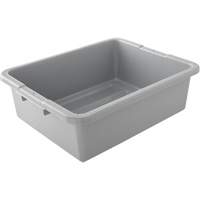 Contenant utilitaire sans compartiments, 7" ha x 21,5" p x 17" lo, Plastique, Gris Fastek
