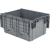 Flipak<sup>®</sup> Polyethylene Plastic (PE) Distribution Containers, 39" x 14" x 13", Grey CA471 | Fastek