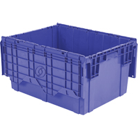 Flipak™ Polyethylene Plastic (PE) Distribution Containers, 27.9" x 20.9" x 15.2", Blue CF725 | Fastek