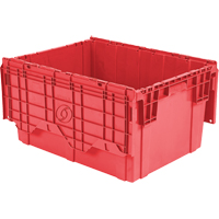 Flipak™ Polyethylene Plastic (PE) Distribution Containers, 27.9" x 20.9" x 15.2", Red CF726 | Fastek