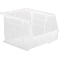 Clear-View Ultra Stack & Hang Bin, 8-1/4" W x 7" H x 10-3/4" D, Clear Fastek