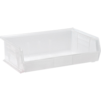 Clear-View Ultra Stack & Hang Bin, 16-1/2" W x 5" H x 10-7/8" D, Clear Fastek