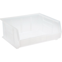 Clear-View Ultra Stack & Hang Bin, 16-1/2" W x 7" H x 14-3/4" D, Clear Fastek