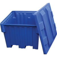 Nesting Forklift Bin, 42" W x 48" D x 30" H, Blue Fastek