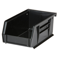 Stack & Hang Bin, 4-1/8" W x 3" H x 7-3/8" D, Black Fastek