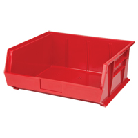 Stack & Hang Bin, 16-1/2" W x 7" H x 14-3/4" D, Red Fastek