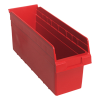 Bacs pour &eacute;tag&egrave;re Store-Max, 6-5/8" la x 8" H x 17-7/8" p, Rouge, Capacit&eacute; 56 lb Fastek