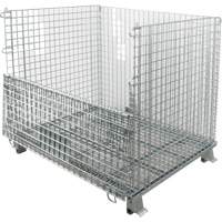 Collapsible Wire Container, 40" W x 48" D x 42" H, 4000 lbs. Capacity Fastek
