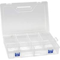 Plastic Compartment Box, 7.75" W x 11.75" D x 2.2" H, 10 Compartments CG071 | Fastek