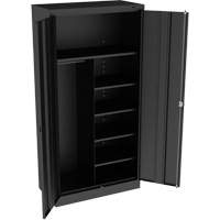 Combination Cabinet, 36" W x 18" D x 72" H, Black CG084 | Fastek
