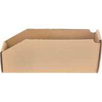Deep Corrugated Parts Bins, 2-7/8" W x 11-1/4" D x 4-1/2" H, Beige Fastek