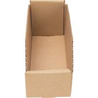 Deep Corrugated Parts Bins, 3-3/4" W x 11-1/4" D x 4-1/2" H, Beige Fastek