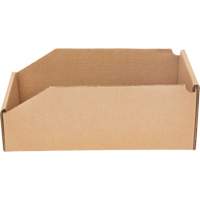 Deep Corrugated Parts Bins, 5-3/4" W x 11-1/4" D x 4-1/2" H, Beige Fastek