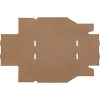 Deep Corrugated Parts Bins, 8-3/4" W x 11-1/4" D x 4-1/2" H, Beige Fastek