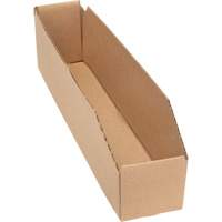 Deep Corrugated Parts Bins, 1-7/8" W x 17-1/8" D x 4-1/2" H, Beige Fastek