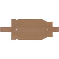 Deep Corrugated Parts Bins, 1-7/8" W x 17-1/8" D x 4-1/2" H, Beige Fastek