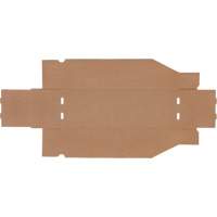 Deep Corrugated Parts Bins, 5-3/4" W x 17-1/4" D x 4-1/2" H, Beige Fastek