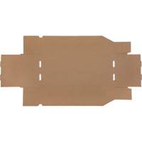 Deep Corrugated Parts Bins, 7-3/4" W x 17-1/4" D x 4-1/2" H, Beige Fastek
