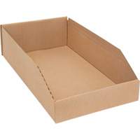 Deep Corrugated Parts Bins, 9-3/4" W x 17-1/4" D x 4-1/2" H, Beige Fastek