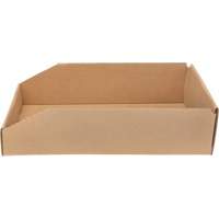 Deep Corrugated Parts Bins, 9-3/4" W x 17-1/4" D x 4-1/2" H, Beige Fastek