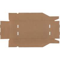 Deep Corrugated Parts Bins, 9-3/4" W x 17-1/4" D x 4-1/2" H, Beige Fastek