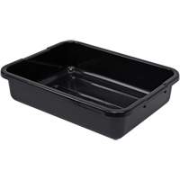 All-Purpose Ribbed-Bottom Storage Tub, 5" H x 15" D x 21" L, Plastic, Black CG209 | Fastek