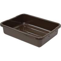 All-Purpose Ribbed-Bottom Storage Tub, 5" H x 15" D x 21" L, Plastic, Brown CG210 | Fastek