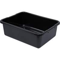 All-Purpose Ribbed-Bottom Storage Tub, 7" H x 15" D x 21" L, Plastic, Black CG215 | Fastek