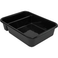 All-Purpose Compartmentalized Storage Tub, 7" H x 15" D x 20" L, Plastic, Black CG218 | Fastek
