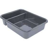 All-Purpose Compartmentalized Storage Tub, 5" H x 15" D x 20" L, Plastic, Grey CG220 | Fastek