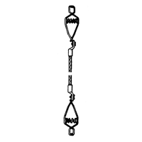 Light-Duty Bonding & Grounding Wire Assemblies - Two Alligator Clips Fastek