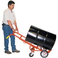 Ergonomic Drum Truck With Swivel Casters, Steel Construction, 55 - 85 US Gal. (45 - 70 Imperial Gal.) Fastek