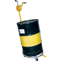 Tilting Drum Dollies, Steel, 1200 lbs. Capacity, 23-1/2" Diameter, Cast Iron Casters DC022 | Fastek