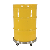 Drum Dollies, Stainless Steel, 800 lbs. Capacity, 23-1/4" Diameter, Rubber Casters DC416 | Fastek