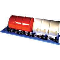 Double Stationary Drum Roller, 55 US gal. (45 Imperial Gal.) Capacity, Fixed Speed, 1 HP DC574 | Fastek