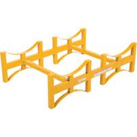 Steel Stackable Drum Rack, 2 Drums, 1600 lbs. Capacity, 45-1/2" W x 29-7/8" D x 12-3/4" H Fastek