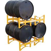 Steel Stackable Drum Rack, 2 Drums, 1600 lbs. Capacity, 45-1/2" W x 29-7/8" D x 12-3/4" H Fastek