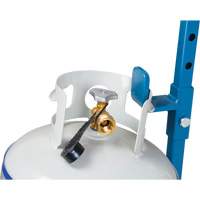 Cylinder Cart, Flat-Free Wheels, 15-1/2" W x 14-1/4" L Base, 600 lbs. Fastek