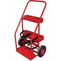 Hot Works Fire Prevention Cart, Semi-Pneumatic Wheels, 17.75" W x 8.9" L Base, 100 lbs. Fastek