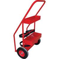 Hot Works Fire Prevention Cart, Semi-Pneumatic Wheels, 17.75" W x 8.9" L Base, 100 lbs. Fastek