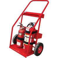 Hot Works Fire Prevention Cart, Semi-Pneumatic Wheels, 17.75" W x 8.9" L Base, 100 lbs. Fastek