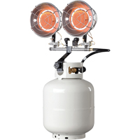 Radiateur double à monter sur bouteille, Chaleur radiante, Propane, 30 000 BTU/H EA292 | Fastek