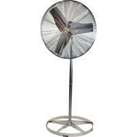 Stainless Steel Food Service Washdown Air Circulating Fans, Industrial, 1 Speed, 20" Diameter EA339 | Fastek