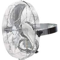 Wall-Mounted Air Circulator, Commercial, 18" Dia., 3 Speeds Fastek
