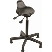 Tabouret, Position assise/debout, Ajustable, , Polyur&eacute;thane Si&egrave;ge, Noir Fastek